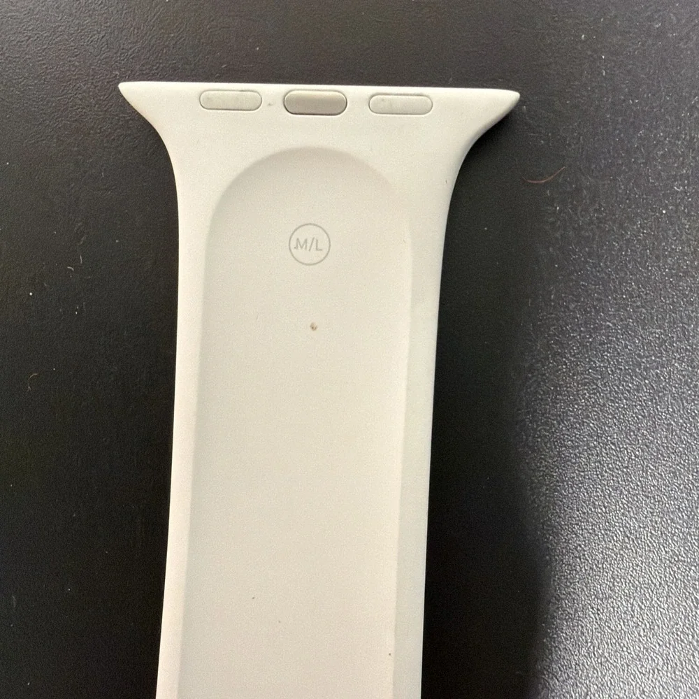 Set Of 2 Genuine Apple 38/40 mm White‎ Watch Band - M/L & S/M Band Side Only